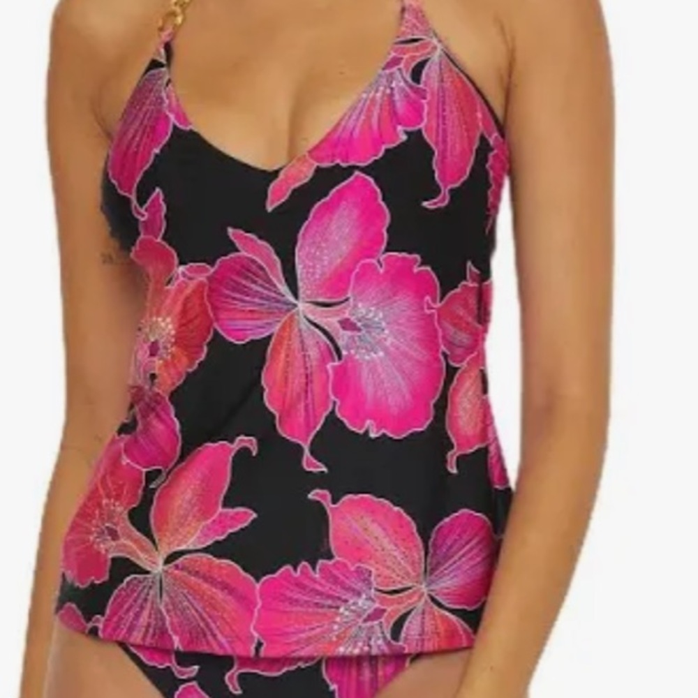 Trina Turk Women's Standard Fleury‎ Chain Tankini,
